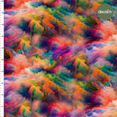 Colorful Abstract Ombre Patterned Digital Printed Fabric